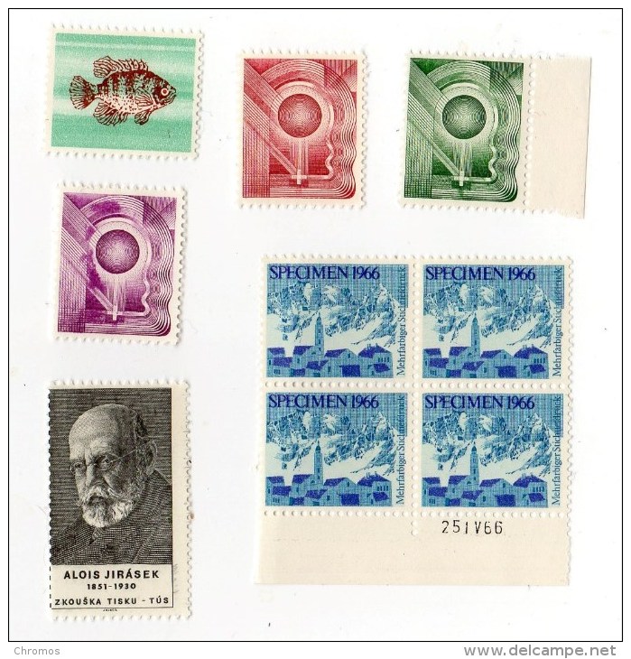 Collection Timbres De La Suisse (?), Specimen, Probedruck, Essay, Epreuve, Rare (?) - Collections