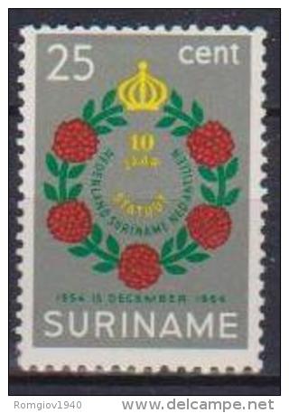 SURINAME 1964 ANNIVERSARIO YVERT 404 MLH - Suriname