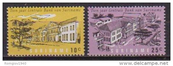 SURINAME 1967 BANCA CENTRALE DI SURINAM YVERT. 457-458 MLH VF - Suriname