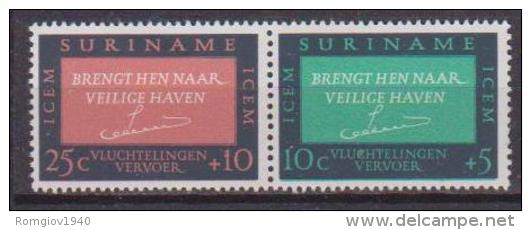 SURINAME 1965 NAZIONI UNITE YVERT. 410-411 MLH VF - Suriname