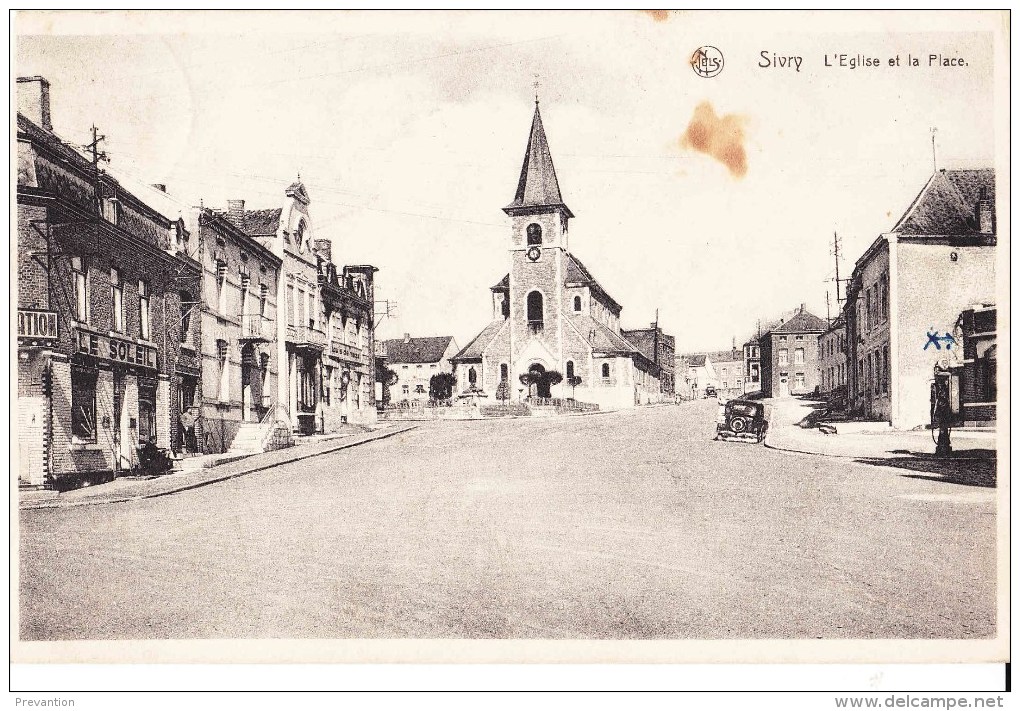 SIVRY - L'Eglise Et La Place - Sivry-Rance