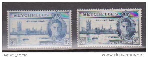 Seychelles, 1946, SG 150-151, Mint Hinged - Seychellen (...-1976)