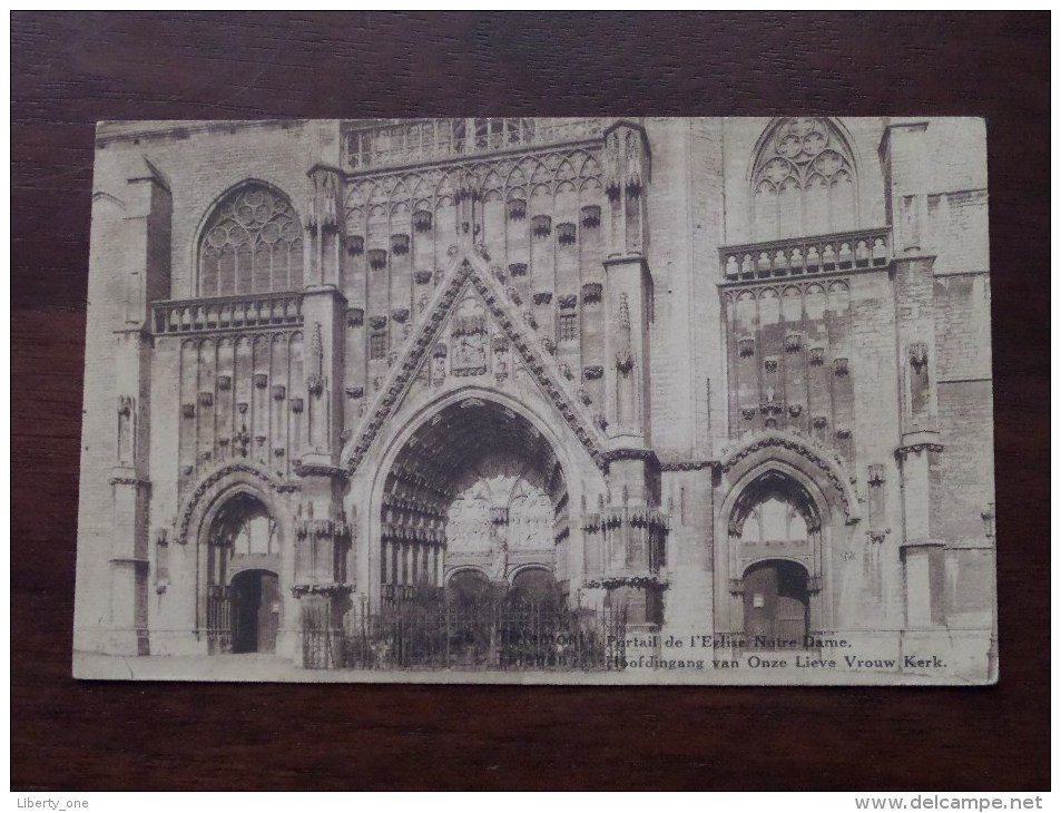Portail De L'Eglise De Notre-Dame / OLVrouw Kerk - Anno 1924 ( Zie Foto´s Voor Details ) !! - Tienen