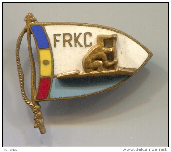 Rowing, Kayak, Canoe - ROMANIA Federation, Enamel Pin, Badge - Canottaggio