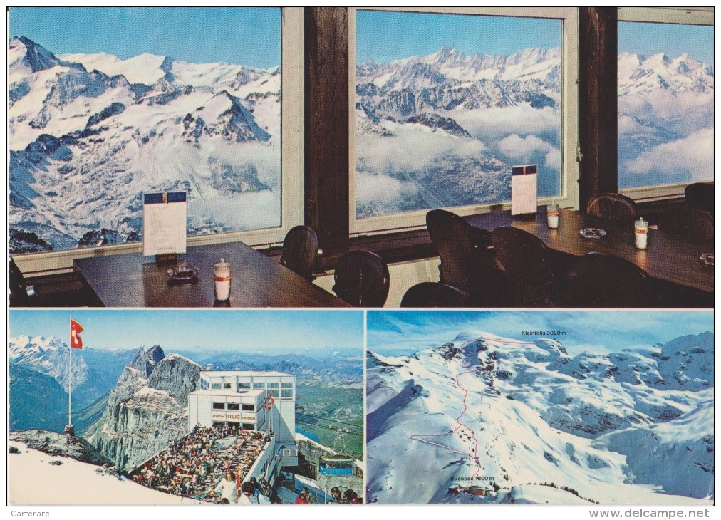 SUISSE,SCHWEIZ,SVIZZERA,S WITZERLAND,HELVETIA,SWISS ,OBWALD,ENGELBERG,hiver,n Eige,prés Nidwald,RESTAURANT,PHOTO SUTER - Engelberg