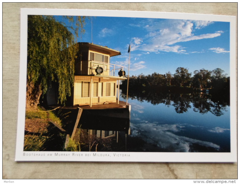 Australia  - MILDURA  -  Booshaus - Boathouse  -Murray River  - Victoria -  German  Postcard    D121259 - Mildura