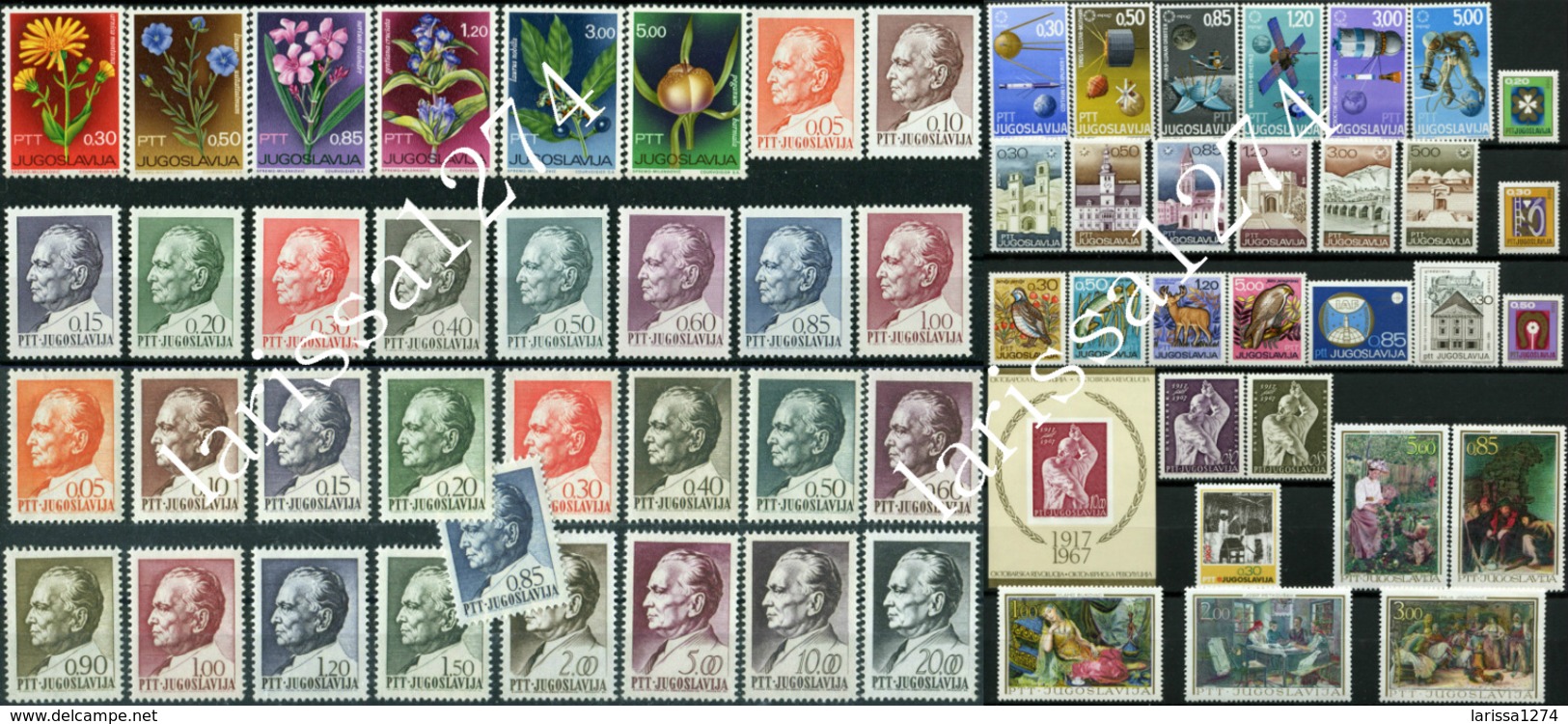 YUGOSLAVIA 1962-1991 30 complete years commemorative and definitive MNH