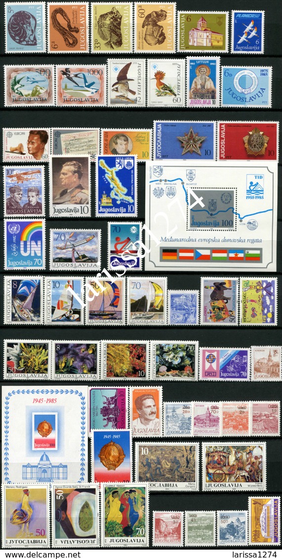 YUGOSLAVIA 1962-1991 30 complete years commemorative and definitive MNH