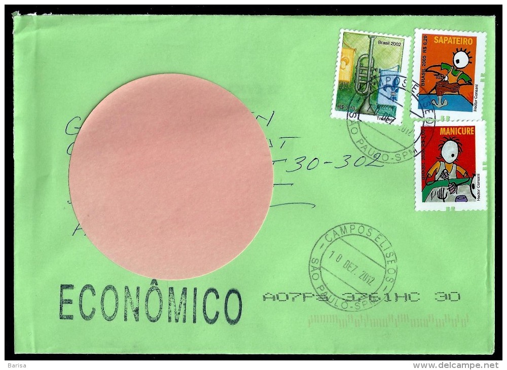 Brazil: A Cover Sent From Sao Paulo To Netherlands: 10-12-2012 - Cartas & Documentos