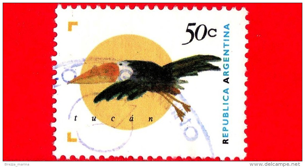 ARGENTINA - Usato -  1995 - Animali - Uccelli - Tucano Toco (Ramphastos Toco) - Tucan - 50 - Usados
