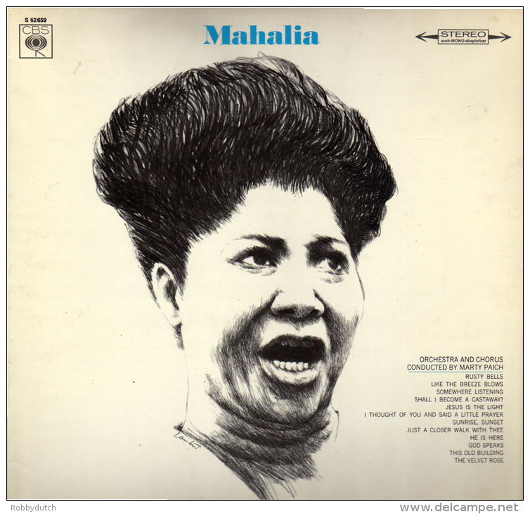 * LP *  MAHALIA JACKSON - MAHALIA SINGS (Germany 1966) - Canciones Religiosas Y  Gospels