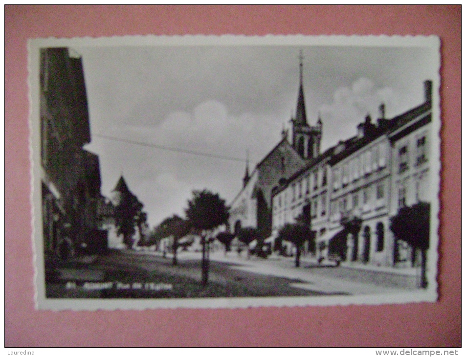 CPSM SUISSE - ROMONT N°81 RUE DE L EGLISE - Romont