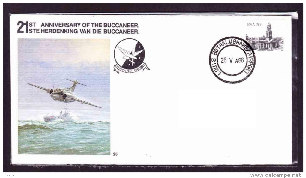 South Africa - 1982 - Blackburn NA 39 Naval Aircraft - SAAF Flight Cover - Luchtpost