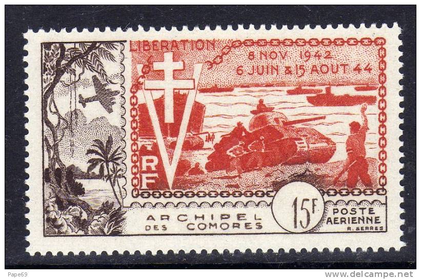 Comores P.A. N° 4  XX  10ème Anniversaire De La Libération Sans Charnière, TB - Unused Stamps