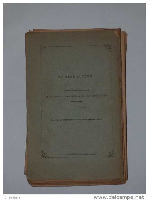 Dictionnaire De La Langue Commerciale De L'archipel D'asie 1873 Par Leonce Richard - 1801-1900