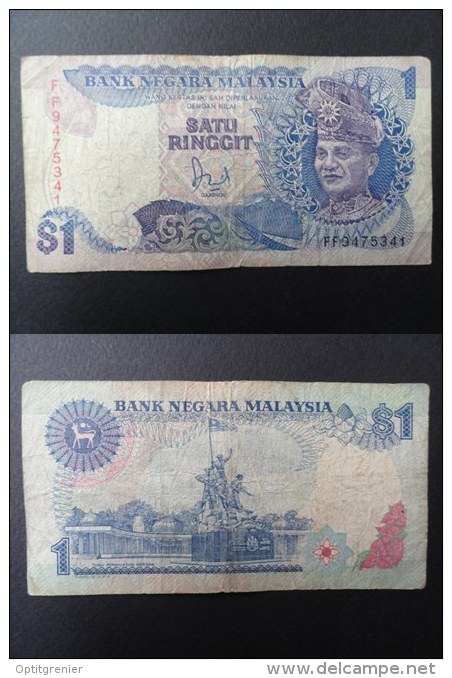 1 RINGGIT MALAYSIA MALAYSIE - BILLET BANKNOTE - FF9475341 - Malaysie