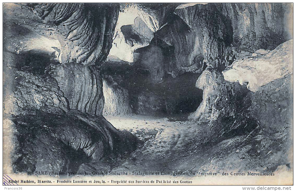 (64) Sare - Lot De 8 Cartes Cpa - Les Grottes Merveilleuses - La Grotte - A Voir : 100% SCANNEES - Très Bon état Général - Sare