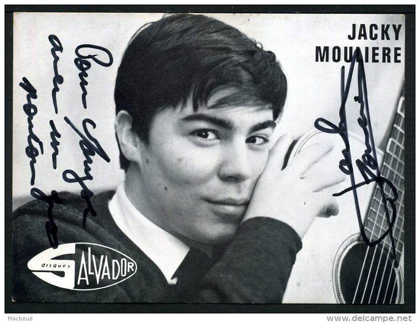 Jacky MOULIERE Avec Autographe Original - Música Y Músicos