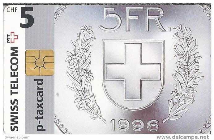 Telefoonkaart - Zwitserland. Swiss Telecom. P-Taxcard. 5 FR. 1996. 2 Scans - Zwitserland