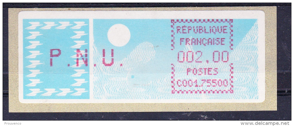 FRANCE 1987  Vignette D´affranchissement  Distributeurs  N°   113    NEUVE      LUXE - 1985 « Carrier » Papier