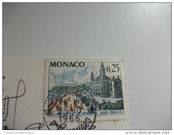 STORIA POSTALE FRANCOBOLLO COMMEMORATIVO Monaco La Cote D'Azur Le Port Et Le Palais Princier - Harbor