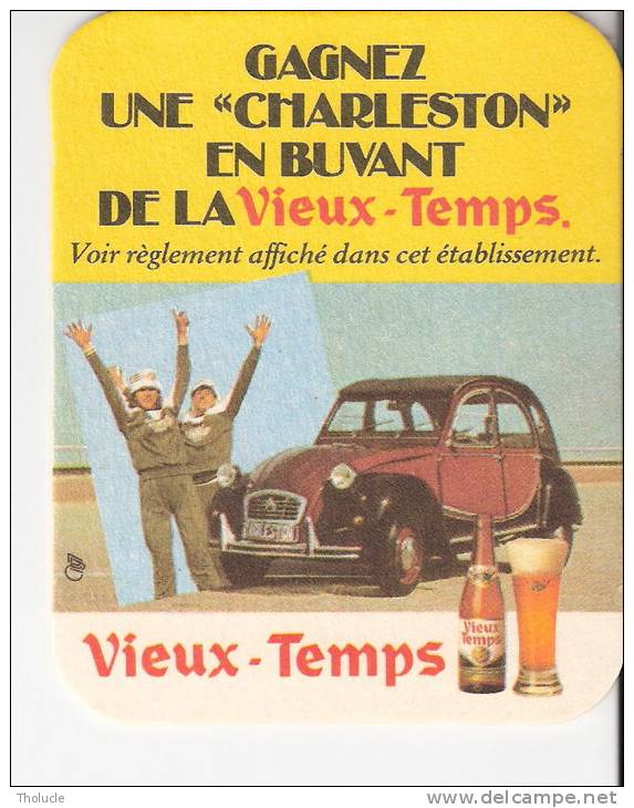 Sous-Bock-Carton Bière "Vieux-Temps"- Gagnez Une Citoën 2 CV "Charleston" .... - Bierdeckel