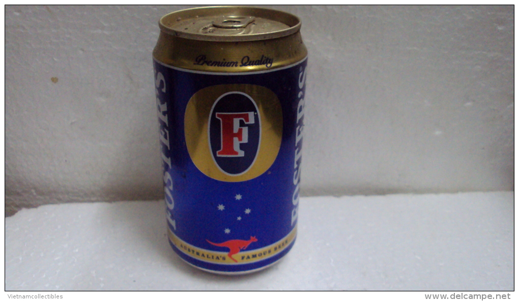 Vietnam Viet Nam Foster Old Design Empty 330ml Beer Can / Opened At Bottom - Cannettes