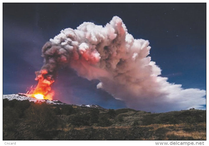 (T22-015 )  Vulkan Volcano Volcan Volcán , Prestamped Card, Postal Stationery - Volcanos