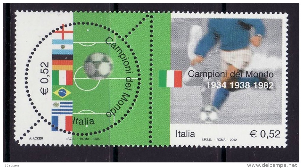 ITALY  2002 WORLD CUP MNH - 2002 – Südkorea / Japan
