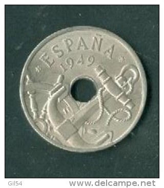 Spain / Espa&ntilde;a - 50 Centimos 1949   - Pia7807 - 50 Centiem