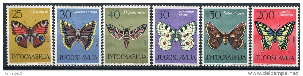 Yougoslavie       966/971  **     Papillons/butterflies - Unused Stamps