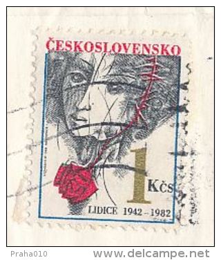 I8686 - Czechoslovakia (1984) 256 01 Benesov U Prahy (stamp - Manufacturing Defect: Shifted Printing In Black Color) - Plaatfouten En Curiosa