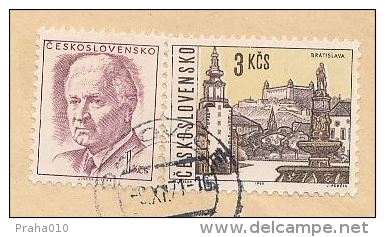 I8688 - Czechoslovakia (1971) Dalovice (3,00 CSK Stamp - Manufacturing Defect: Shifted Printing In Yellow Color) - Plaatfouten En Curiosa