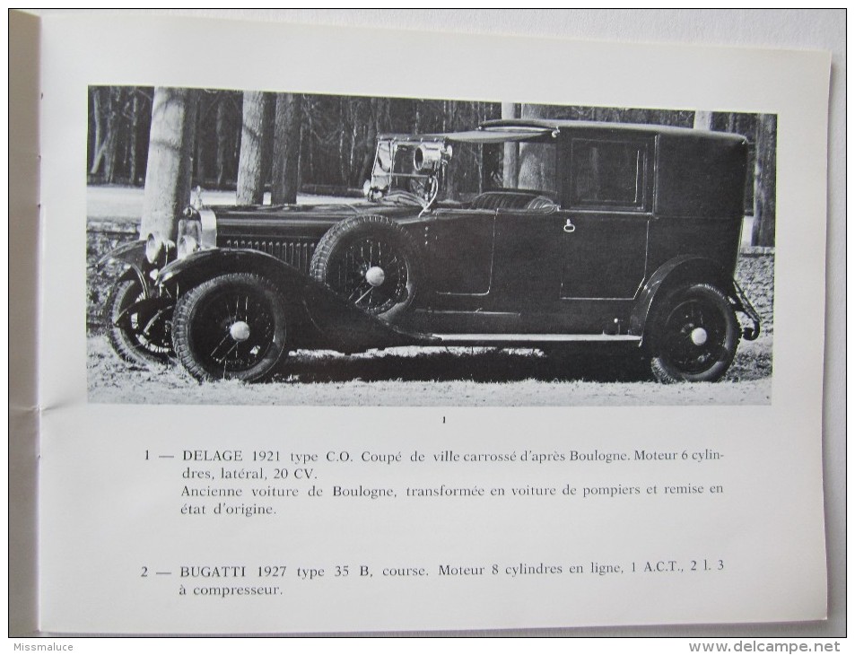 PUBLICITÉ AUTOMOBILE VENTE PARIS BOIS DE BOULOGNE PAVILLON ROYAL DELAGE BUGATTI ROLLS ROYCE BENTLEY PORSCHE FERRARI - Advertising