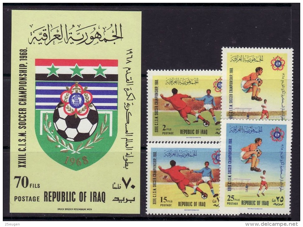 IRAQ 1968  SOCCER  MNH - Ongebruikt