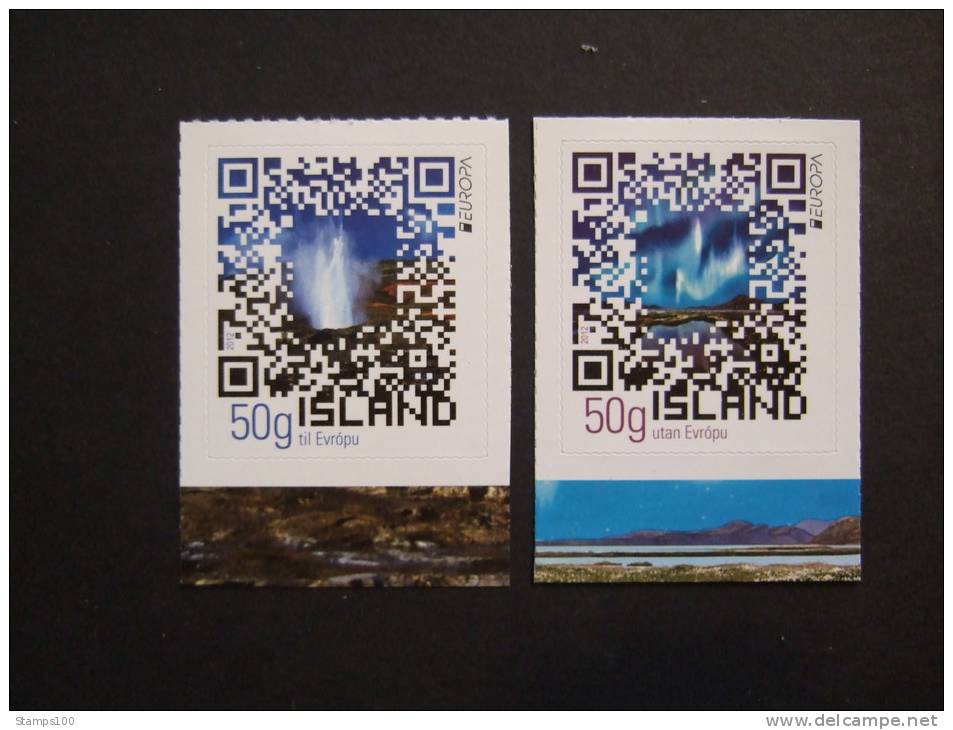 ICELAND  2012     2  STAMPS   MNH **   - Photo Is Example    (Q51-263) - 2012