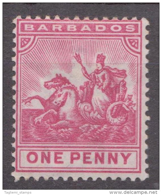 Barbados, 1892, SG 107, Mint Hinged (Wmk  Crown CA) - Barbades (...-1966)