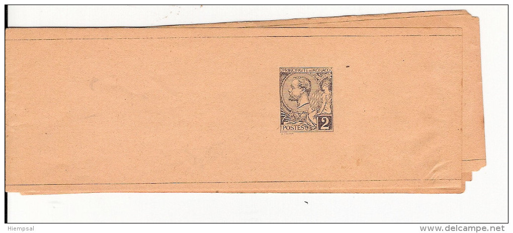 MONACO - 1893 - BANDE JOURNAL ENTIER STORCH B2 - NEUVE - Unused Stamps