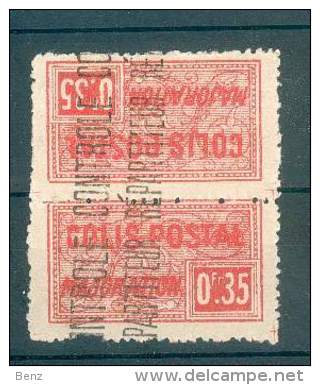 ALGERIE PAIRE TETE-BECHE COLIS POSTAUX  N° 12b COTE 26 EUROS N* Sur 1 Timbre L'autre N** TB - Colis Postaux