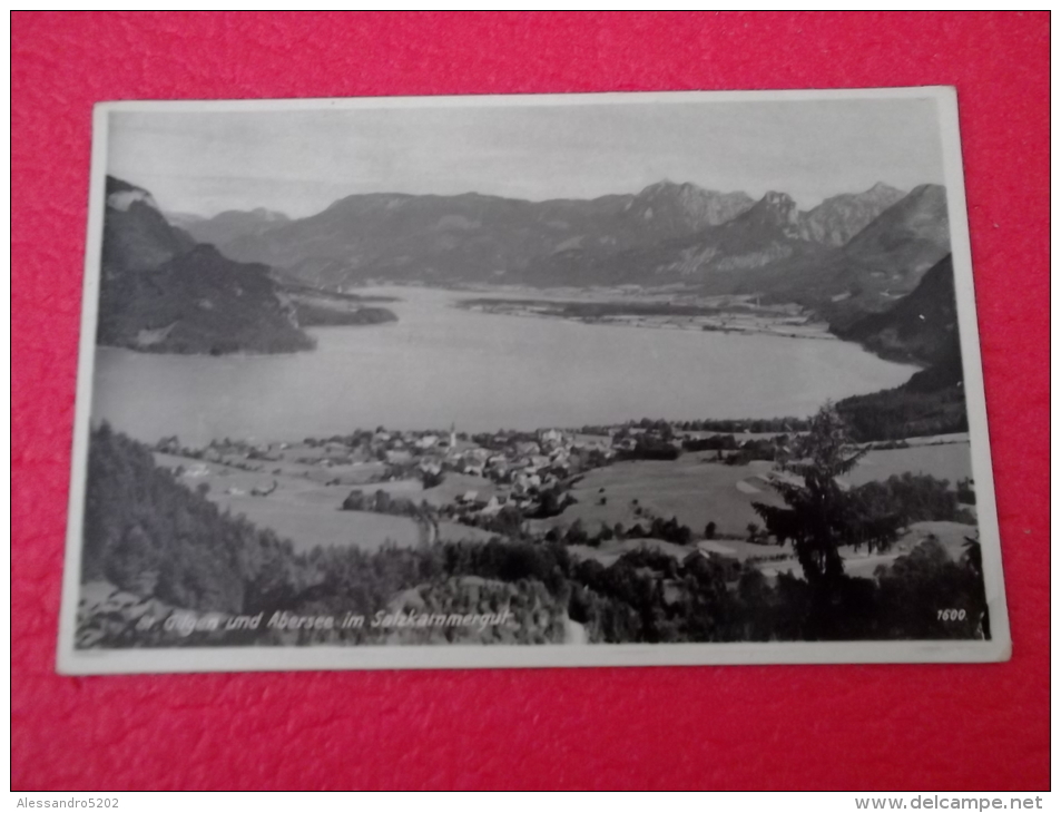 Salzburg Salzbourg St. Gilgen Und Abersee Im Salzkammergut N. 1600 Ed. E. Bahrendt Small Size - St. Gilgen