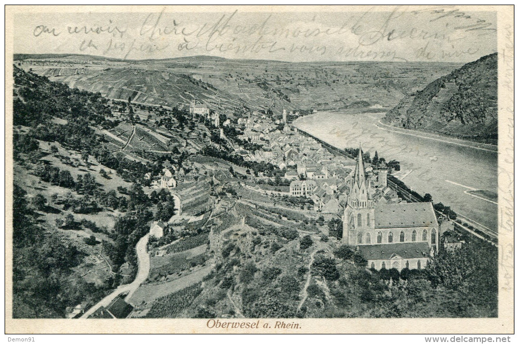 CPA -  Oberwesel A. Rhein - Circulée - Bon État - - Oberwesel