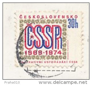 I8719 - Czechoslovakia (1974) .... (stamp - Manufacturing Defect: Shifted Printing Blue Color) - Variétés Et Curiosités