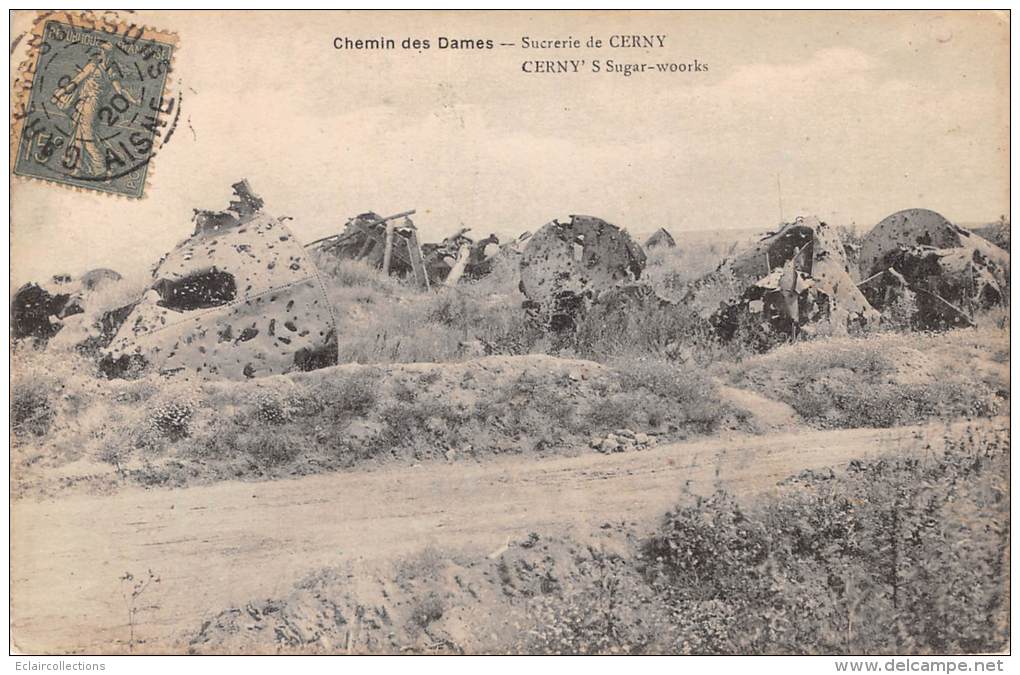 Cerny    02   Guerre 14/18  Chemin De Dames      La Sucrerie En Ruines - Altri & Non Classificati