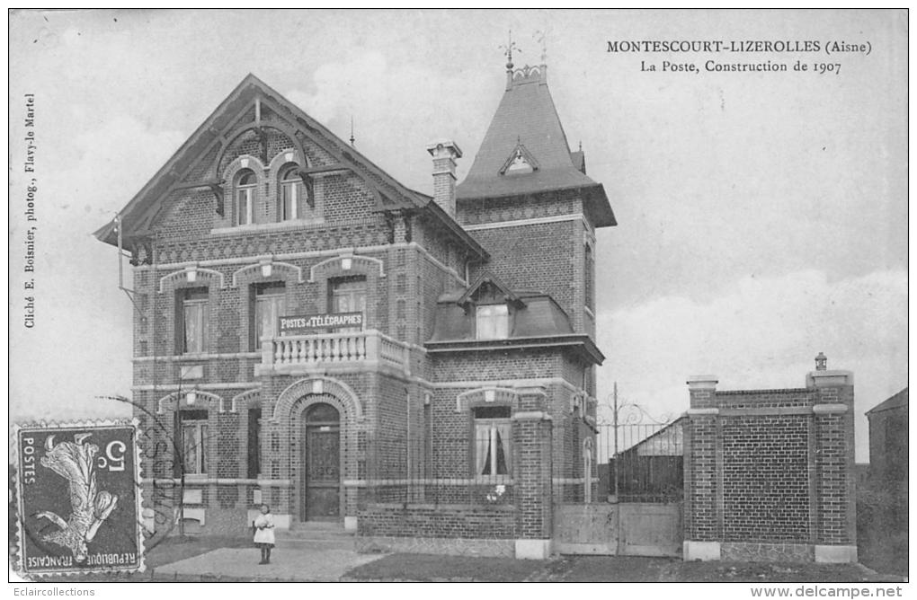 Montescourt-Lizerolles  02    La Poste Construction De 1907 - Other & Unclassified