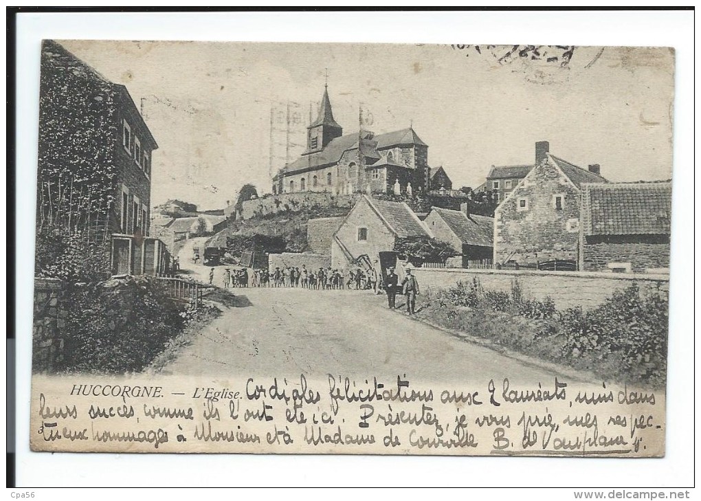 RARE Carte Ancienne -  BOURG De HUCCORGNE - Par WANZE (vers 1909) - Wanze