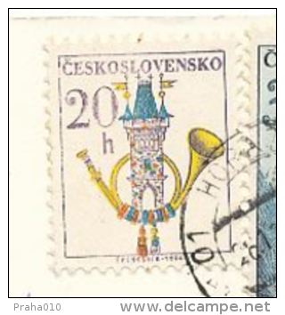 I8732 - Czechoslovakia (1980) 341 01 Horazdovice (stamp - Manufacturing Defect: Poor Printing Black Color) - Variétés Et Curiosités