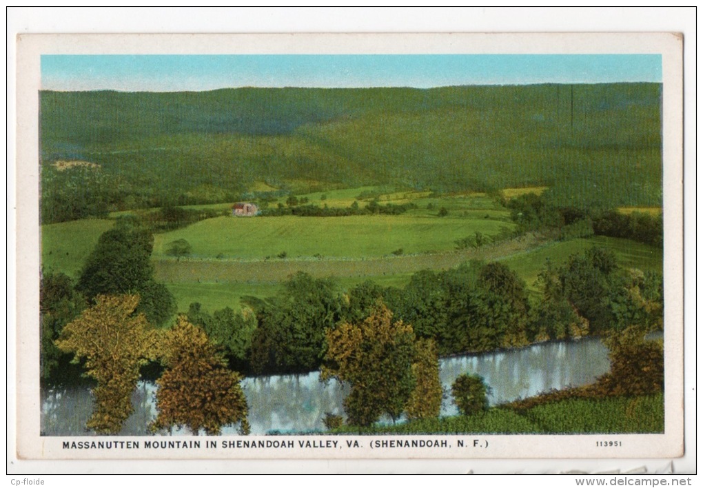 ÉTATS-UNIS . UNITED STATES . MASSANUTTEN MOUNTAIN IN SHENANDOAH VALLEY. VA. (SHENANDOAH, N. F.) - Réf. N°3836 - - Autres & Non Classés