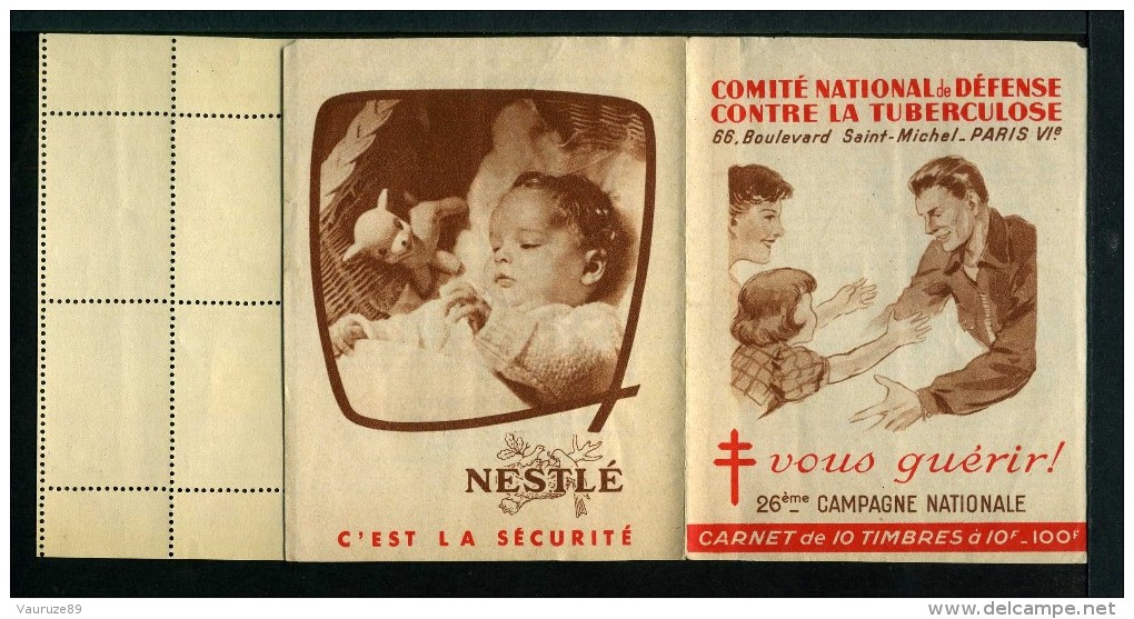 Carnet De 1956  - Tuberculose - Antituberculeux - GIBBS Dentifrice Chlorophylle BCG Docteur MEYER - Bébé - Antituberculeux