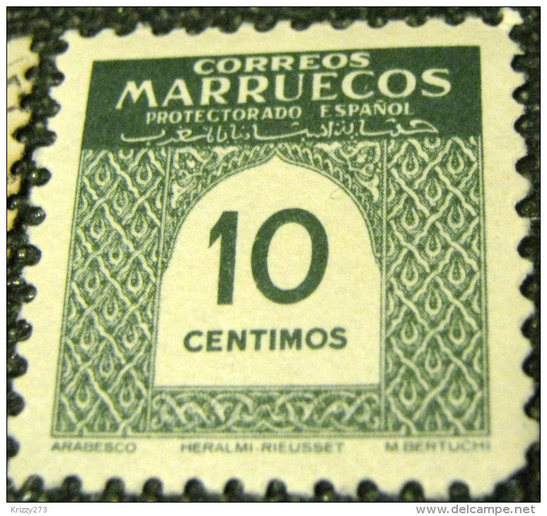 Spanish Morocco 1953 Numeral 10c - Mint - Marocco Spagnolo
