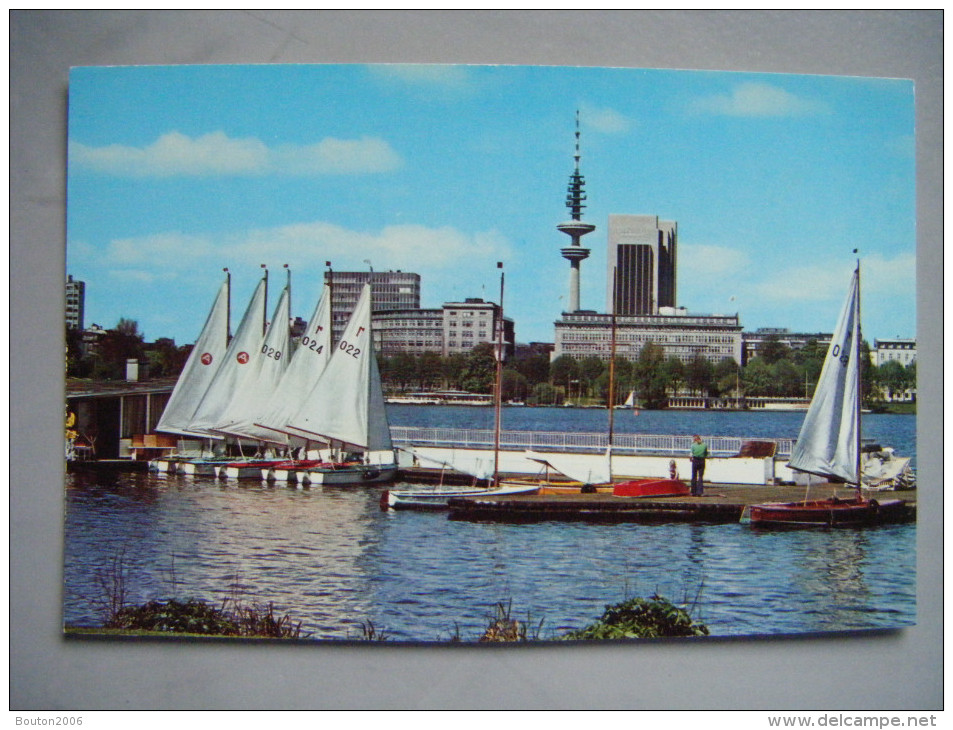 Hamburg Aussenalster Mit Fernsehturm Und Hotel Hamburg Plaza - Harburg